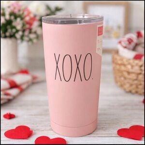 NEW Rae Dunn XOXO Pink Insulated Tumbler w/ Lid – Valentine Decor